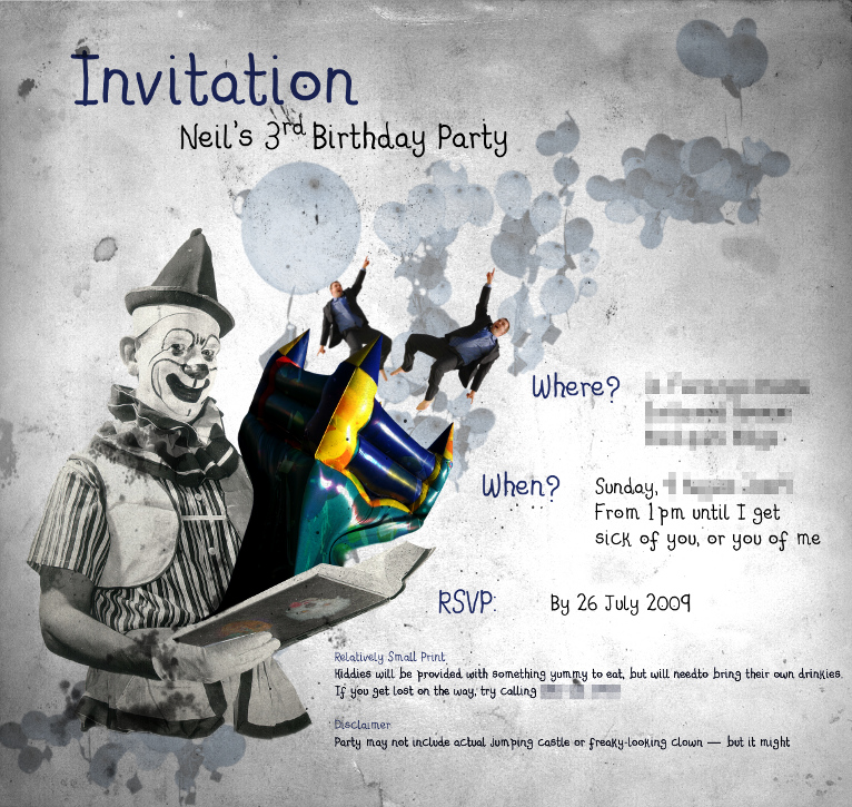 3rd Birthday Invitation